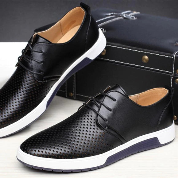New 2023 Men Casual Leather Shoes