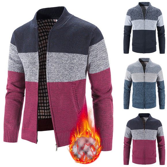 Men's Autumn Winter Warm Zipper Sweaters