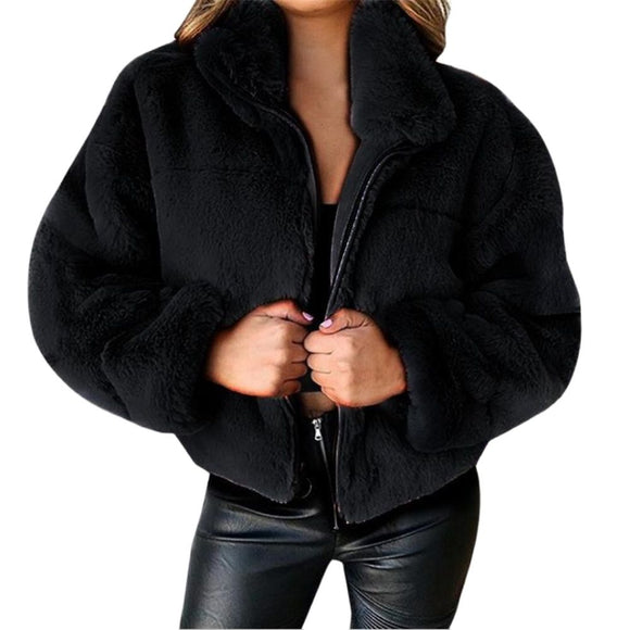 Women Faux Fur Warm Coat