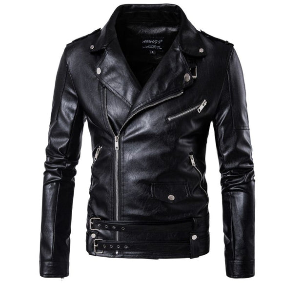 Men's Leather Jacket Coat