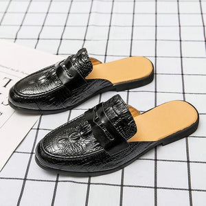 Men New Crocodile Pattern Leather Shoes