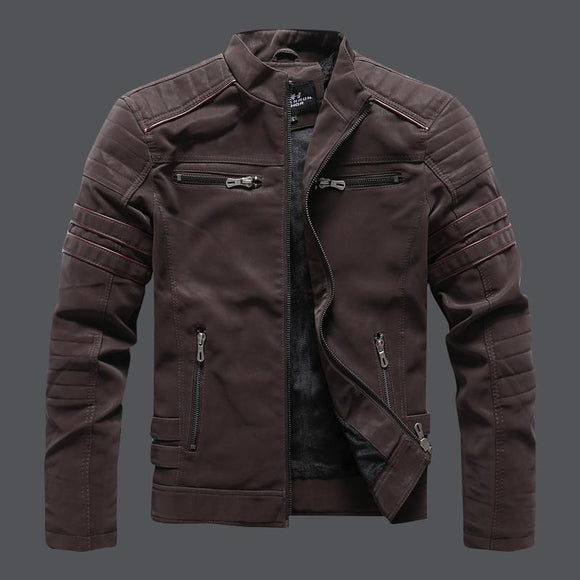 2022 New Men's Leather Jacket