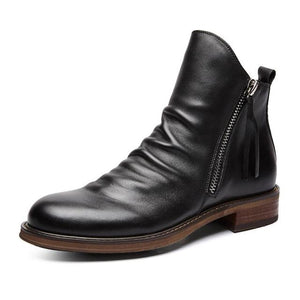 Men Fashion High Top Leather Boots