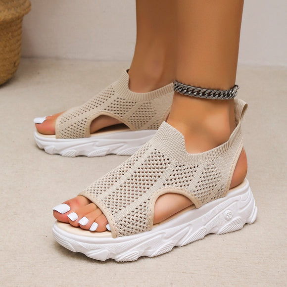 2022 New Women Summer Knitted Sandals
