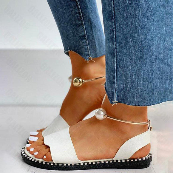 2022 New Summer Women Pearly Sandals