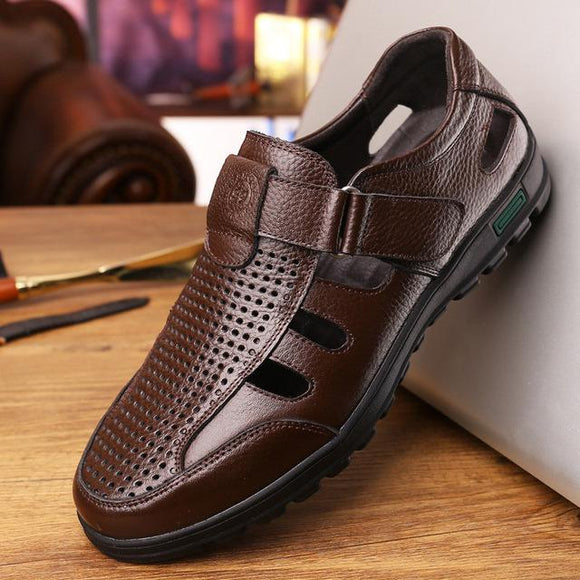 Men Genuine Leather Summer Sandals