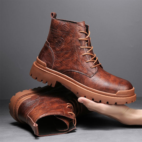 Men Autumn Winter Warm High-top Boots
