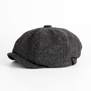 Men Warm Tweed Octagonal Hat