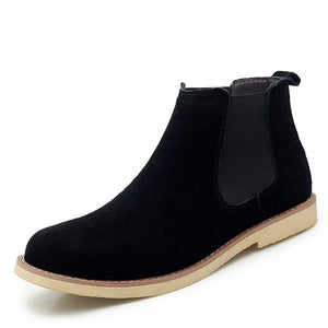 Men Winter Suede Leather Ankle Boots
