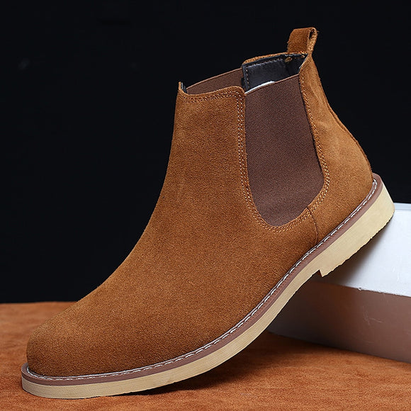 Men Winter Suede Leather Ankle Boots
