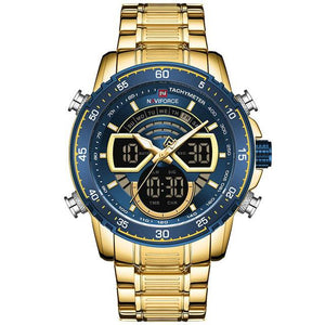 Men Quartz Digital Analog Wrist Watch