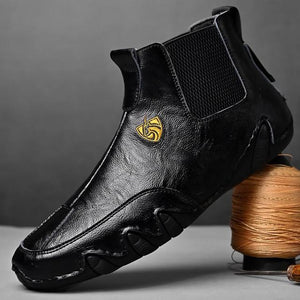 Men Casual Lace-up Luxury Leather Shoes