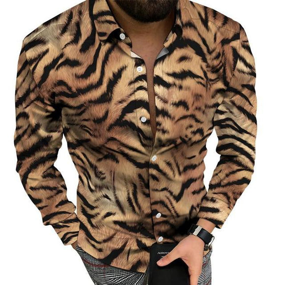 Fashion New Men's Leopard Shirt
