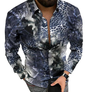 Fashion New Men's Leopard Shirt