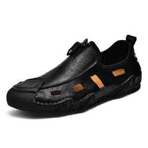 Men New Summer Soft Leather Shoes
