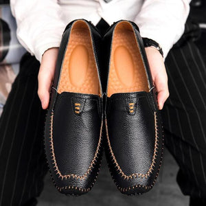 Men Fashion Slip-On Leather Casual Shoes