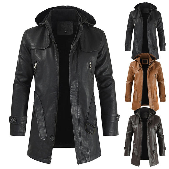 Men Casual Fashion Leather Jacket
