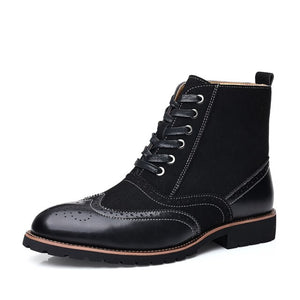 New Men Quality Leather Ankle Boots