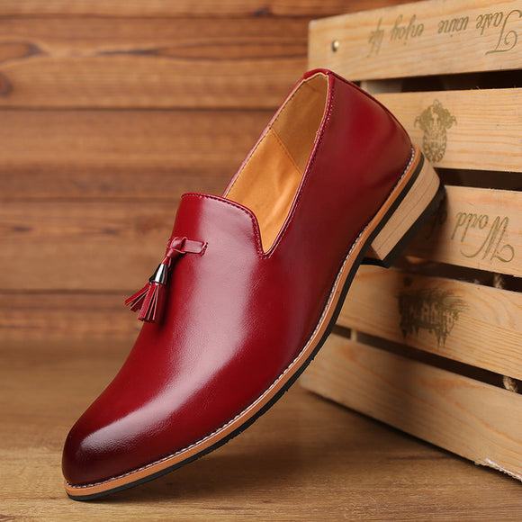 Men Luxury PU Pointed Toe Shoes