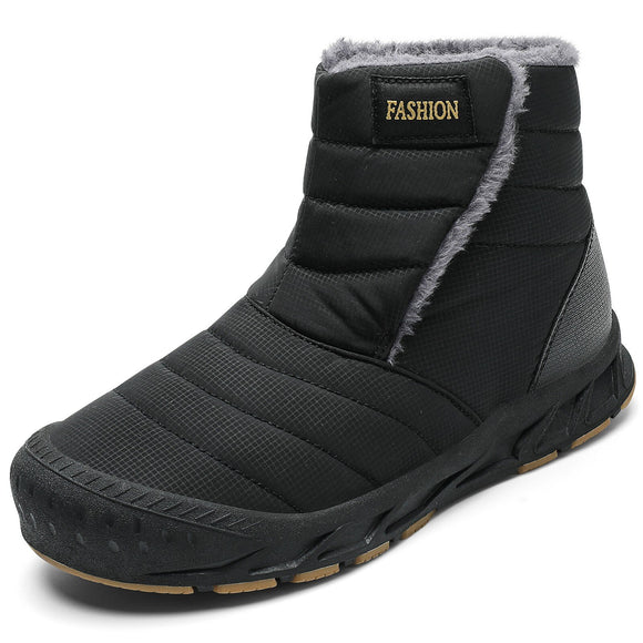 Men Warm Waterproof Ankle Snow Boots