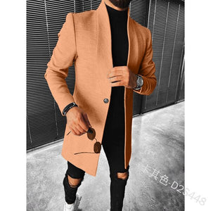 Men Fashion Standing Collar Coat