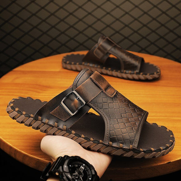 Men Casual Genuine Leather Sandals