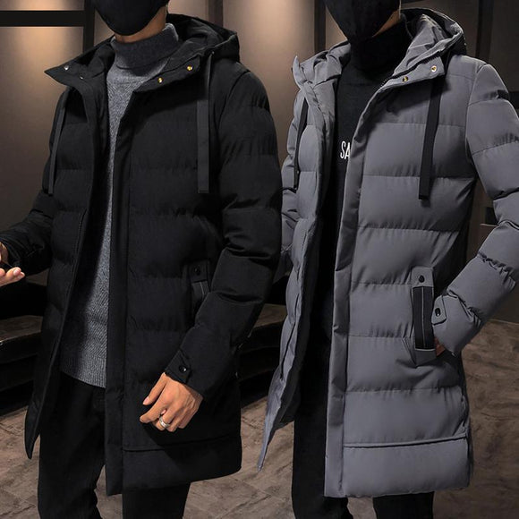Men Motorcycle Hooded Cotton-Padded Jacket