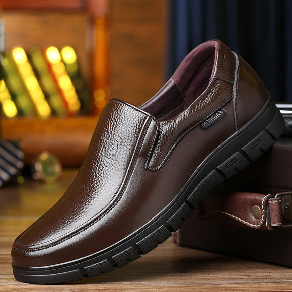 Men Casual Flat Outdoor Leather Shoes