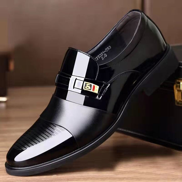Men Flat Business Leather Shoes