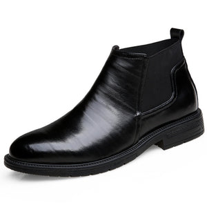 Men Leather High Quality Fashion Martin Boots
