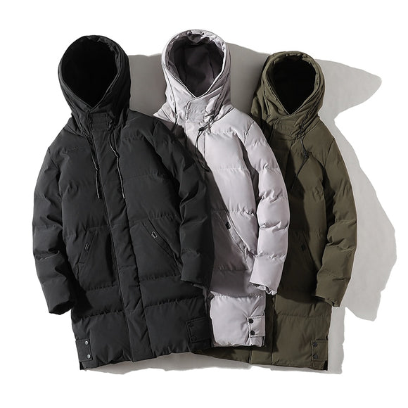 Men Long Coats Winter Casual Thick