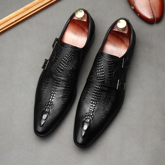 Men Luxury Genuine Leather Dress Shoes