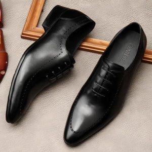 Men Real Leather Oxford Shoes