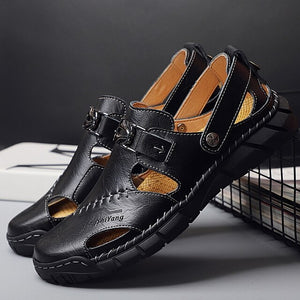 Men Outdoor Genuine Leather Sandals