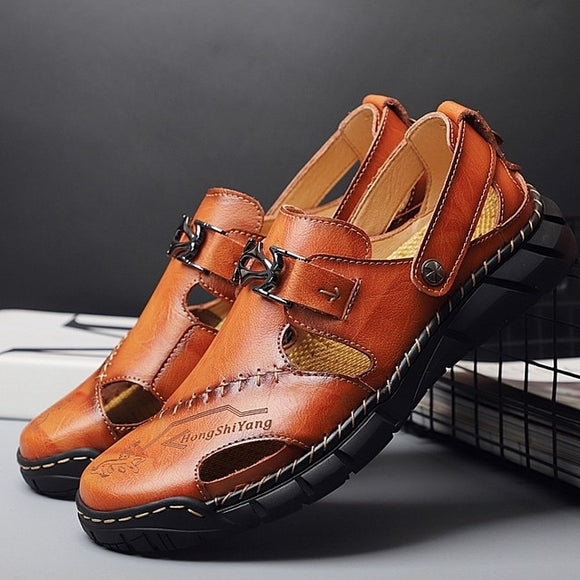 Men Outdoor Genuine Leather Sandals