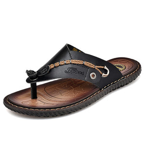 Men Casual Leather Beach Sandals