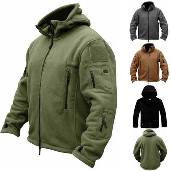Men Outdoors Fleece Tactical Jacket