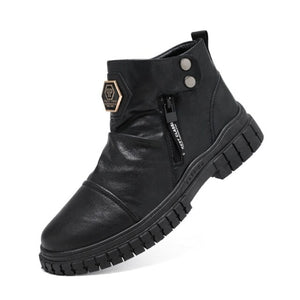 Men's PU Leather Ankle Boots
