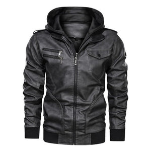 Men's Leather Casual Jacket