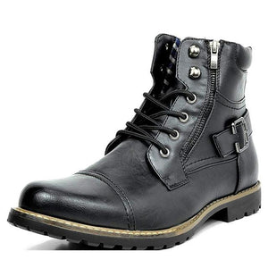 Men's Leather High Top Fashion Boots