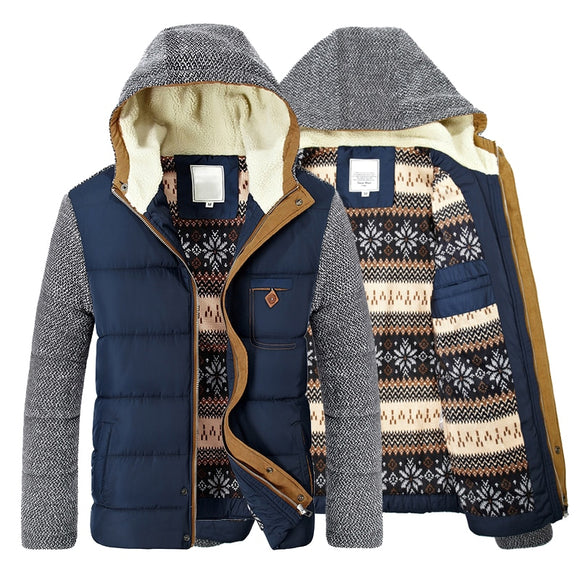 Men's Winter Warm Thick Fleece Cotton Coats