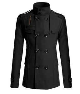 Mens Double Breasted Cotton Coat