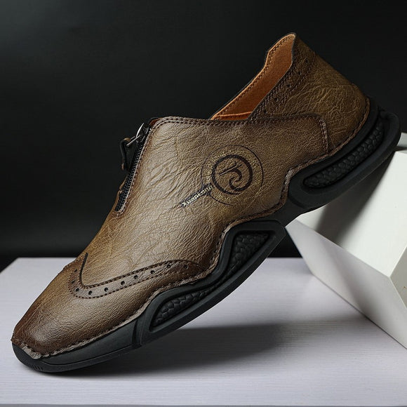 Men Slip-on Leather Casual Shoes
