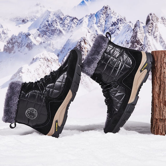 Men Waterproof Snow Boots