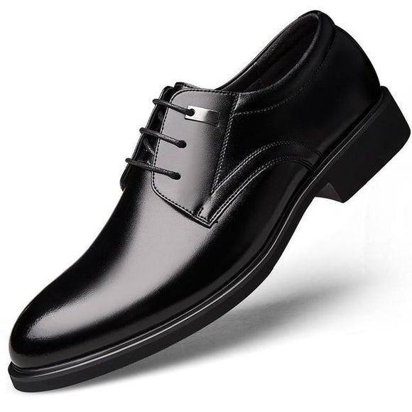 Men Pointed Toe Patent Leather Oxford Shoes
