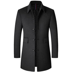 New Men's Clothing Woolen Jacket