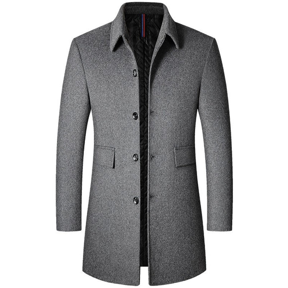 New Men's Clothing Woolen Jacket