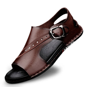 Mens Comfort Genuine Leather Sandals
