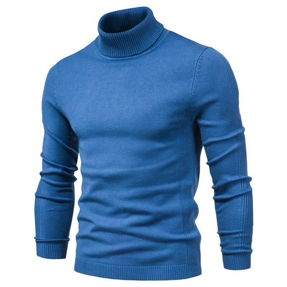 Men Warm Slim Turtleneck Sweaters