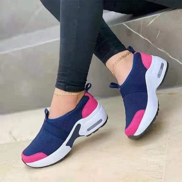 Women Casual Color Matching Flat Shoes